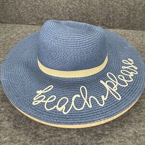 PANAMA JACK Floppy Sun Hat Womens OS‎ Blue Wide Brim Beach Please Summer Hat